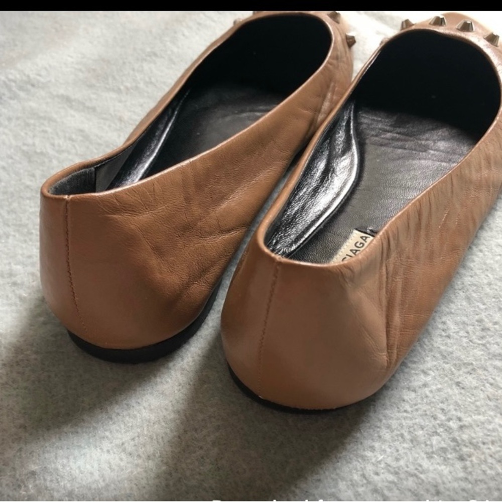 Balenciaga 
balletflats brown leather studded - Picture 4 of 5